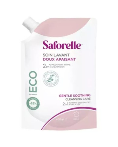 SAFORELLE Solution soin lavant doux Eco-recharge de 400ml