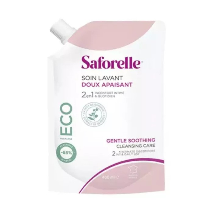 SAFORELLE Solution soin lavant doux Eco-recharge de 400ml