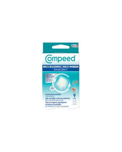 COMPEED SMARTSKIN Pansement Multi-blessures Large Boite de 9