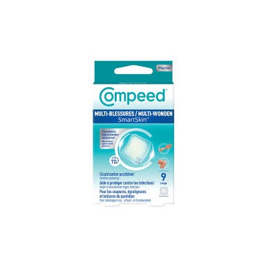 COMPEED SMARTSKIN Pansement Multi-blessures Large Boite de 9