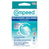 COMPEED SMARTSKIN Pansement Multi-blessures MOYEN Boite de 9