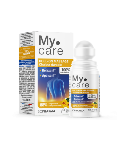 My Care Roll-On massage Effet Chaleur Durable Roll on de 50Ml