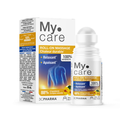 My Care Roll-On massage Effet Chaleur Durable Roll on de 50Ml