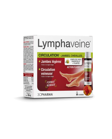 Lymphaveine Circulation, jambes légères Boite de 10 Monodoses