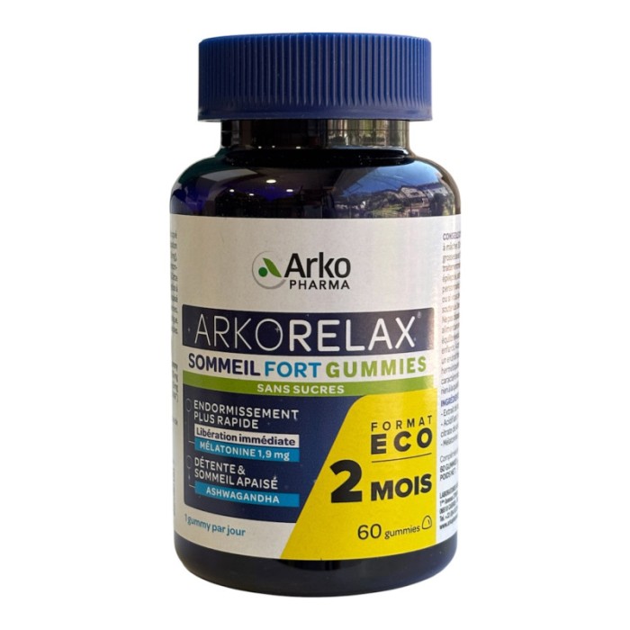 Arkorelax Sommeil Fort Gummies Boite de 60