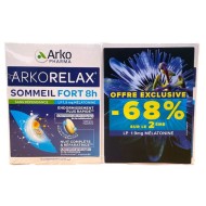 Arkorelax Sommeil Fort 8H Lot de 2 Boites de 15 comprimés