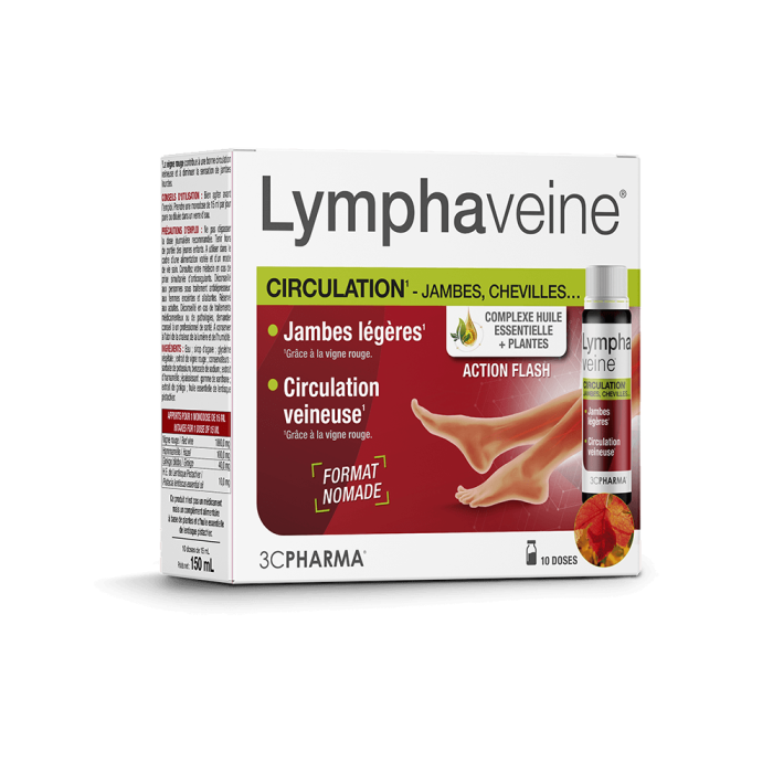 Lymphaveine Circulation, jambes légères Boite de 30 comprimés