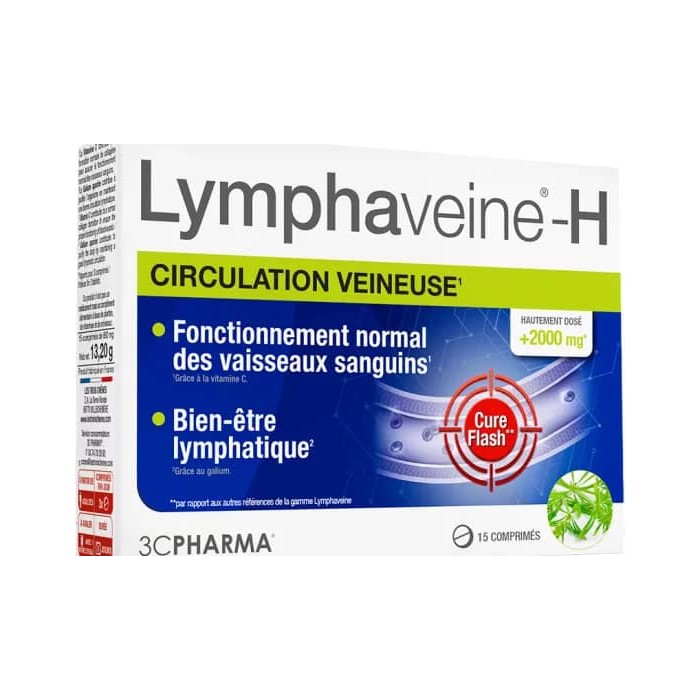Lymphaveine H Boite de 15 comprimés