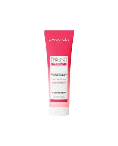 GARANCIA "En Deux Coups de Baguette" Crème onctueuse ultra démaquillante visage, yeux et lèvres Tube de 120 grammes