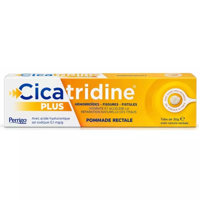 Cicatridine Plus pommade rectale tube de 30 grammes avec canule