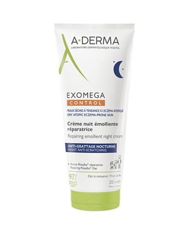 ADERMA EXOMEGA  Crème nuit émolliente réparatrice Tube de 200 ml