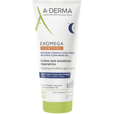 ADERMA EXOMEGA  Crème nuit émolliente réparatrice Tube de 200 ml