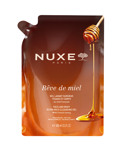 NUXE Rêve de miel Gel lavant surgras Recharge de 400 ml