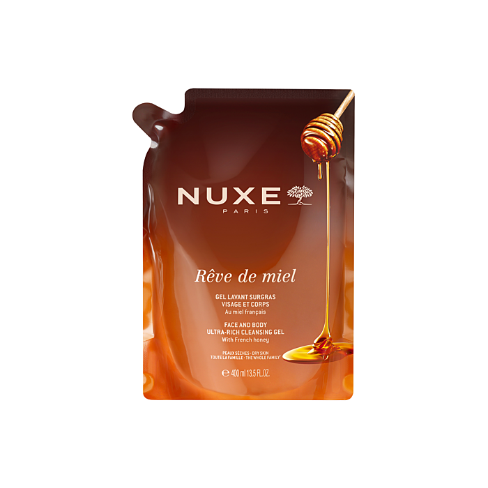 NUXE Rêve de miel Gel lavant surgras Recharge de 400 ml