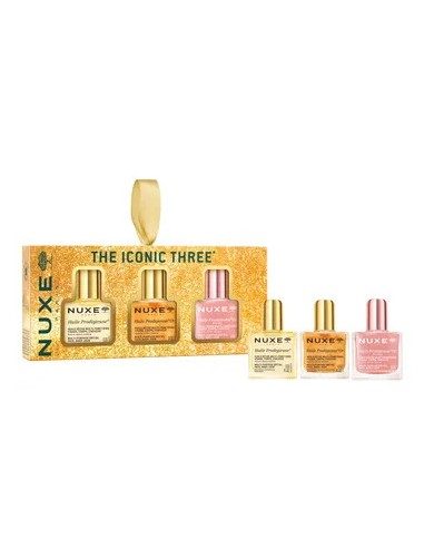 Nuxe COFFRET - Les Trois Iconiques - Huile Prodigieuse 10ml + Huile Prodigieuse Or 10ml + Huile Prodigieuse Or Florale 10ml