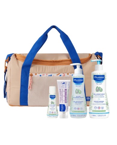 MUSTELA Vanity "les indispensable de bébé" + Tapis à langer