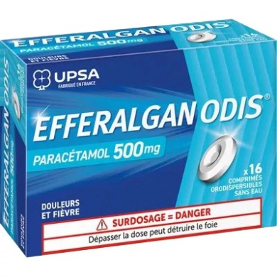 Efferalgan 500 mg Boite de 16 comprimés orodispersibles