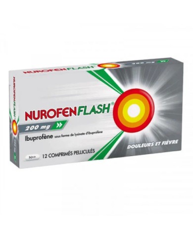NUROFENFLASH 200mg Comprimés pelliculés Plaquette de 12
