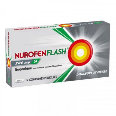 NUROFENFLASH 200mg Comprimés pelliculés Plaquette de 12