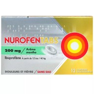 NurofenTabs 200 mg Goût menthe Boite de 12 comprimés orodispersibles