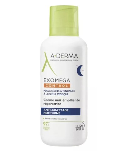 ADERMA EXOMEGA Control Crème nuit émolliente réparatrice Flacon de 400 ml