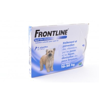 FRONTLINE Solution externe Chien 10-20kg 4 Doses