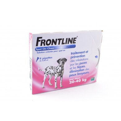FRONTLINE Solution externe Chien 20-40kg 4 Doses