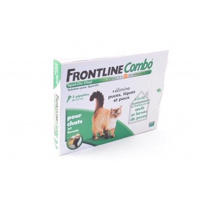 FRONTLINE COMBO Solution externe Chat 3 doses
