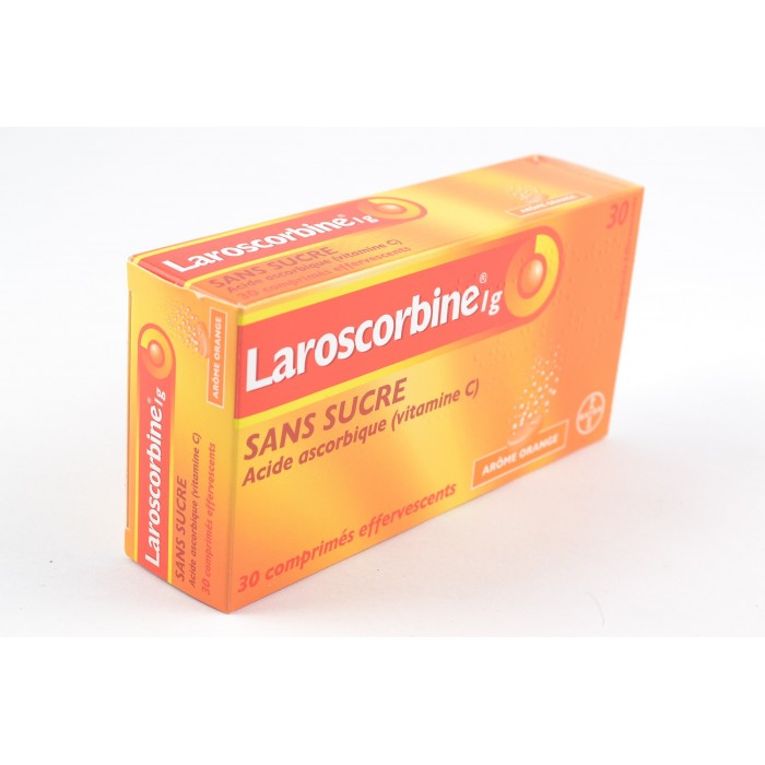 LAROSCORBINE sans sucre 1g Comprimés effervescents  2 Tubes de 15