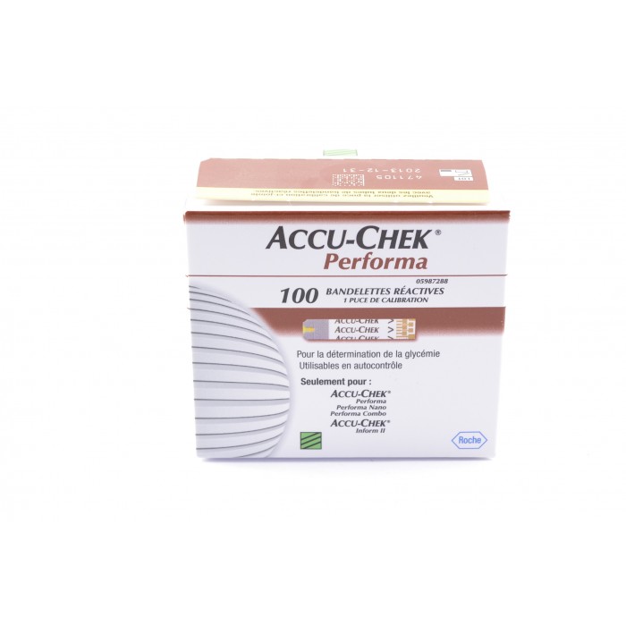 ACCU CHEK Performa Bandelettes 2 Flacons de 50