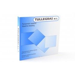 TULLE GRAS Pansements Stériles Vaselinés 10*10 cm Boite de 10.