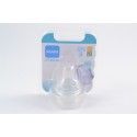'MAM Tétine anatomique - Débit 3 Rapide - Silicone - Lot de 2 - Transparent