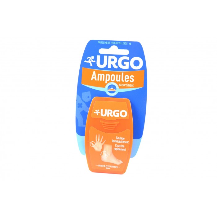 URGO Ampoules Pansements assortis Boite de 6