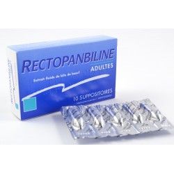 RECTOPANBILINE Adultes Boite de 10 suppositoires RECTOPANBILINE Adultes Boite de 10 suppositoires