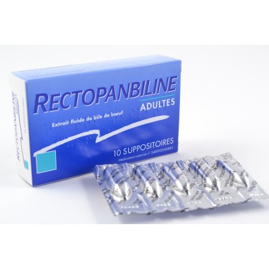 RECTOPANBILINE Adultes Boite de 10 suppositoires RECTOPANBILINE Adultes Boite de 10 suppositoires