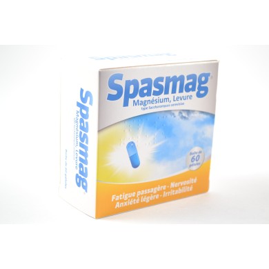 SPASMAG Fatigue, nervosité,anxiété,irritabilité Boite de 60 gélules SPASMAG Fatigue, nervosité,anxiété,irritabilité Boite de 60 gélules