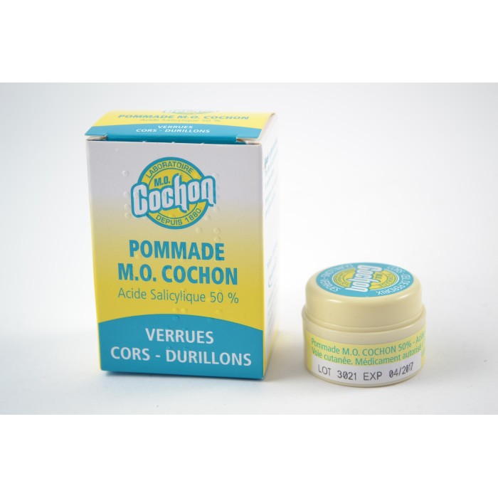 Pommade cochon pour verrues, cors, durillon Pot de 10 g