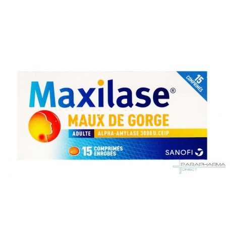 Maxilase Maux De Gorges Boite De 15 Comprimes