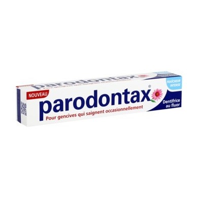 PARODONTAX Dentifrice au fluor Fraicheur intense Tube de 75 ml