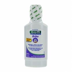 GUM ORTHO Bain de bouche anti plaque Flacon de 300 ml