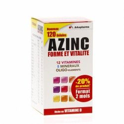 ARKOPHARMA AZINC Forme et vitalité Boite de 120 gélules Format 2 mois