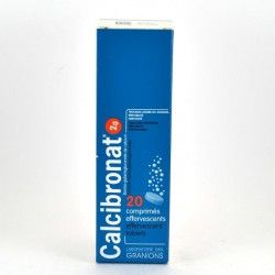 CALCIBRONAT 2G Boite de 20 comprimés effervescents