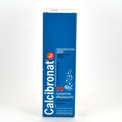 CALCIBRONAT 2G Boite de 20 comprimés effervescents