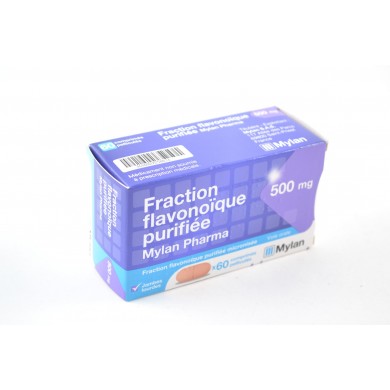 FRACTION FLAVONOÎQUE Purifiée 500 mg Boite de 60 comprimés NOVARTIS SANTÉ FAMILIALE SAS - 1