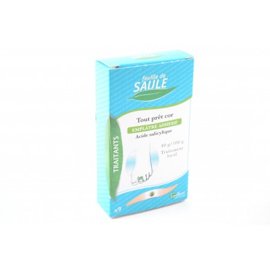 GILBERT Feuille de Saule Tout prêt Cor Boite de 9 emplâtre adhesif