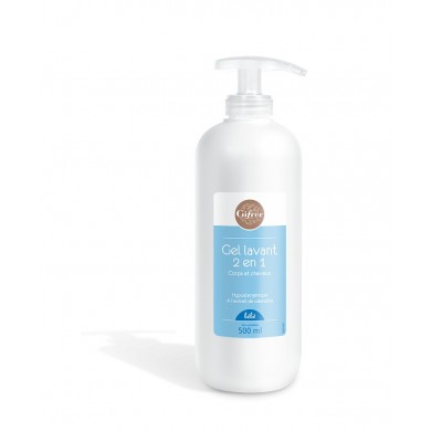 GIFRER Gel lavant 2 en 1 Corps et cheveux Flacon pome de 500 ml GIFRER Gel lavant 2 en 1 Corps et cheveux Flacon pome de 500 ml