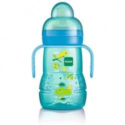 MAM Biberon de transition Bleu 4 mois et + Biberon de  220 ml MAM Biberon de transition Bleu 4 mois et + Biberon de  220 ml
