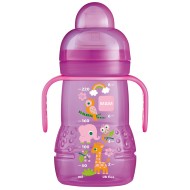 MAM Biberon de transition Rose 4 mois et + Biberon de 220 ml