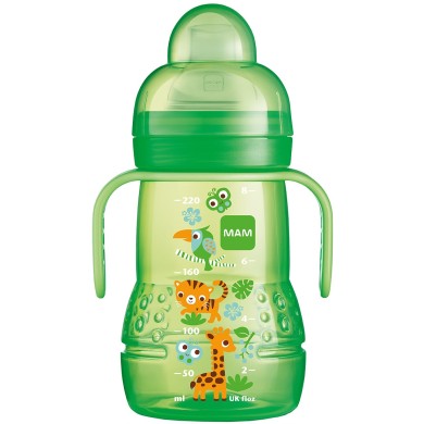 MAM Biberon de transition Rose 4 mois et + Biberon de 220 ml MAM Biberon de transition Vert 4 mois et + Biberon de 220 ml  MAM Biberon de transition Rose 4 mois et + Biberon de 220 ml MAM Biberon de transition Vert 4 mois et + Biberon de 220 ml