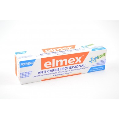 ELMEX Dentifrice Anti-carries Proffesional Junior 6-12 ans Tube de 75 ml